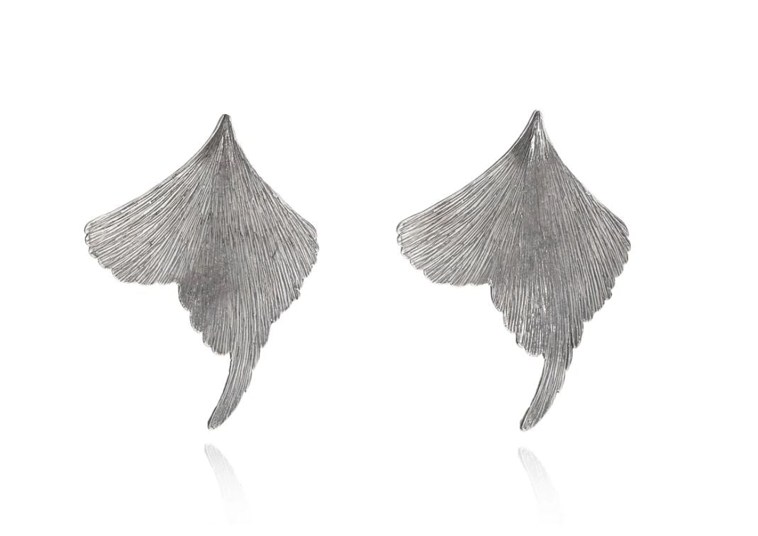 Detail of Angel Fern Earrings by Flora María