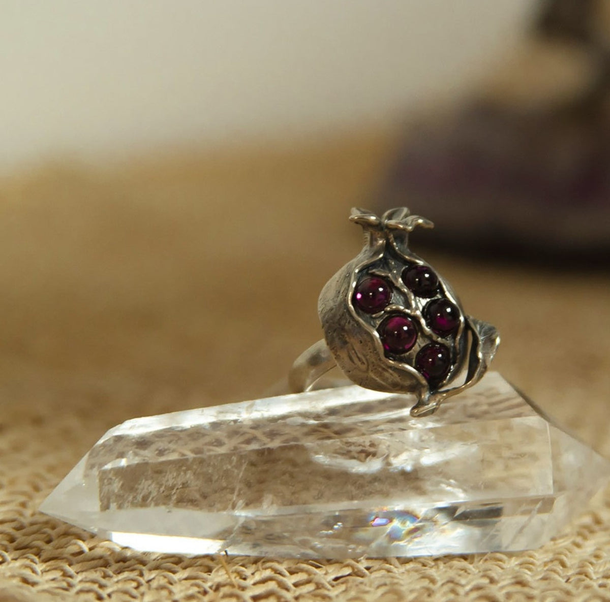 Pomegranate Ring by Flora María