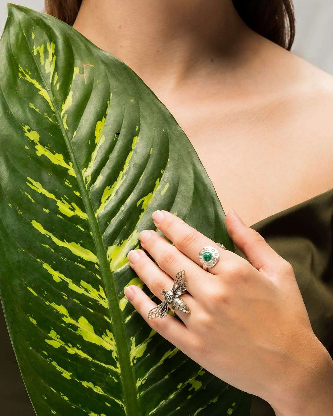 Detail of Mary Magdalene Ring by Flora María