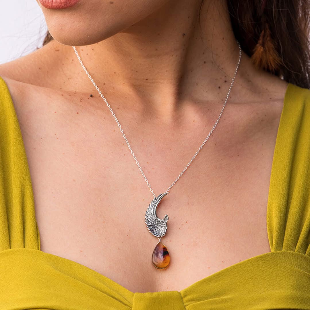 Phoenix Wing Necklace by Flora María