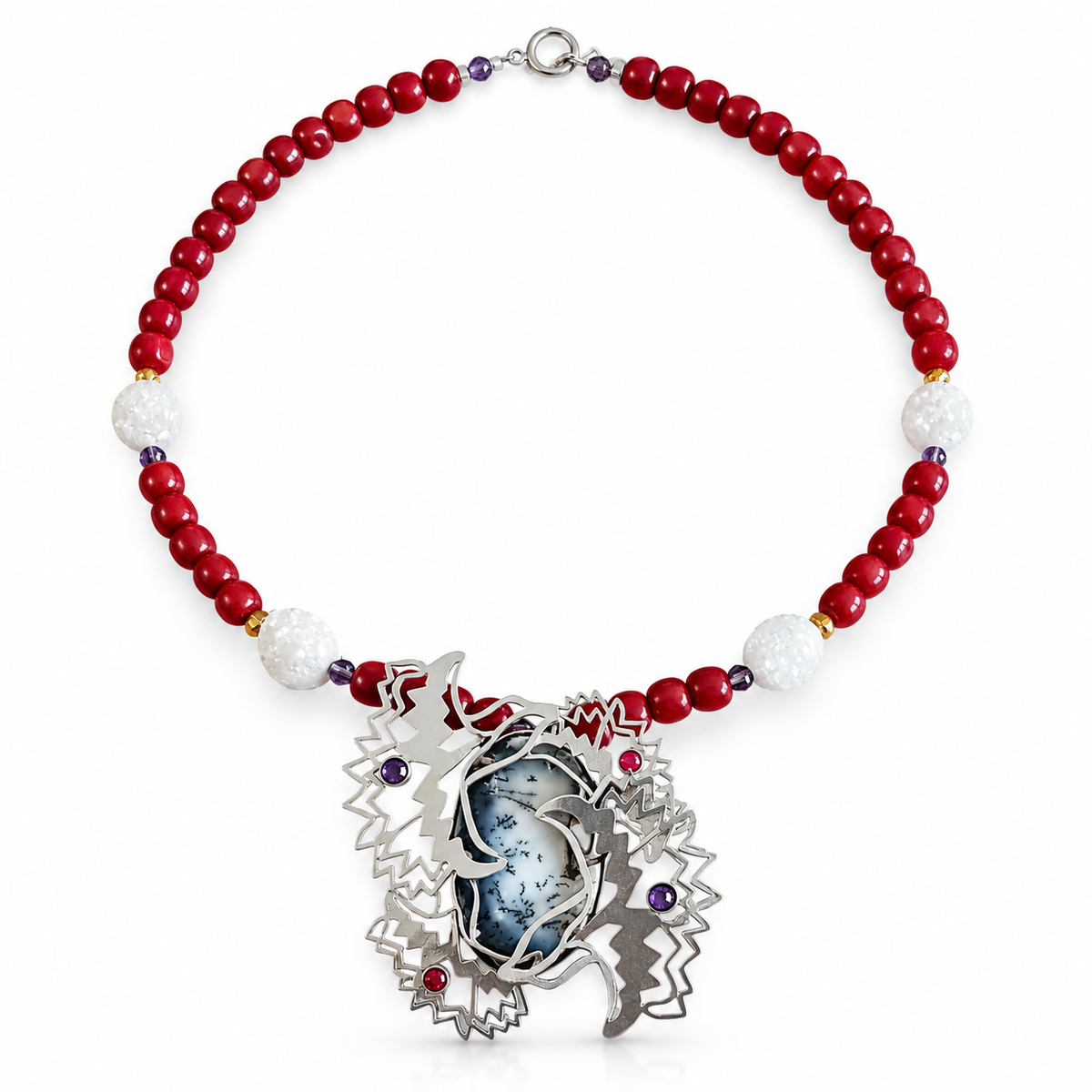Long Flower Necklace