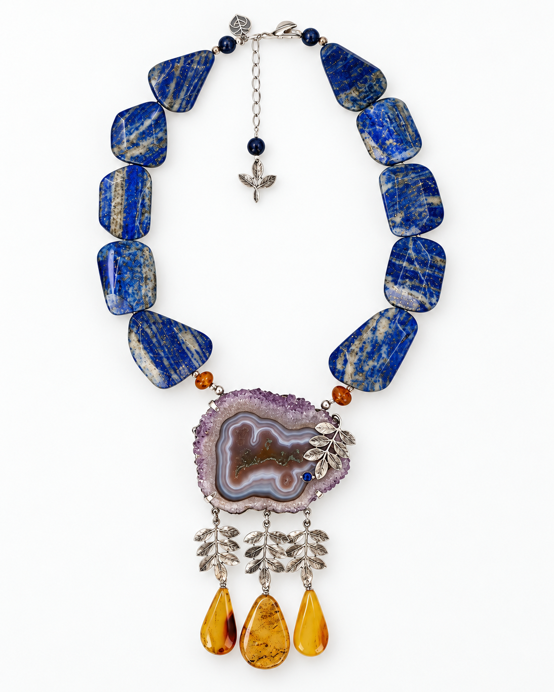 Indigo Geode Necklace